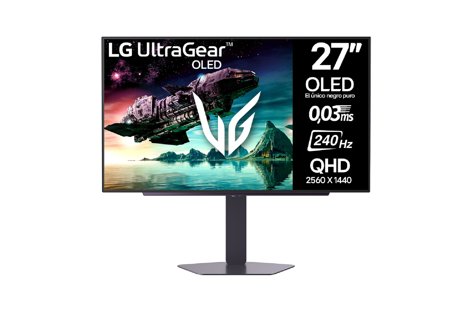 Imagen Frontal Monitor LG UltraGear  27GX704A-B